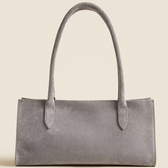 J. Crew Handbags - J.Crew Berkeley Structured Shoulder Bag in Suede - New